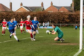Goalkeeper Neive Corry played well for Posh at Boldmere St Michael.
