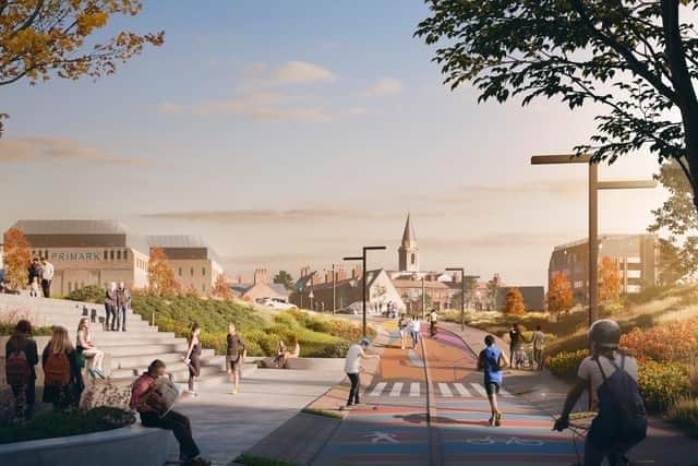 An impression of what the Station Quarter might look like