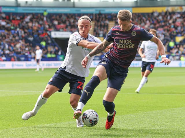 Action from Bolton v Posh earlier this season. The match finished 1-1. Photo: Paul Currie/Shutterstock