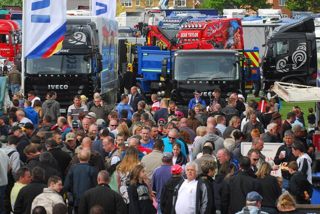 Crowds get up close and personal to the trucks at Truckfest 2009