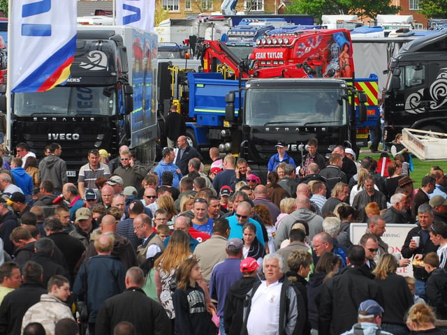 Crowds get up close and personal to the trucks at Truckfest 2009