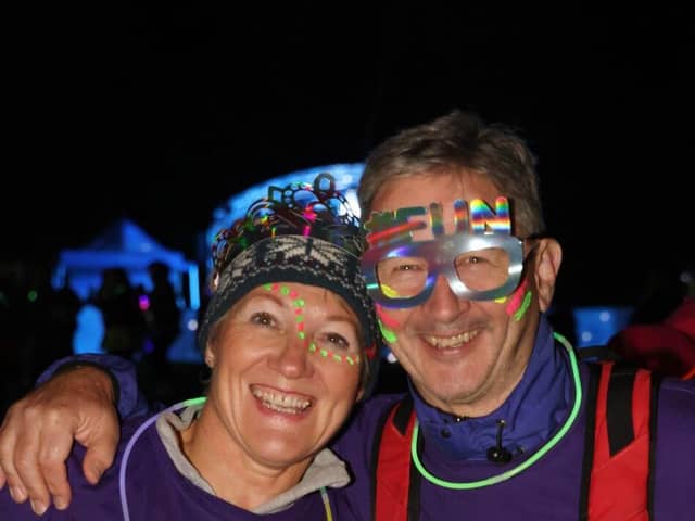 Participants stepping out for Sue Ryder at a Starlight Hike event 