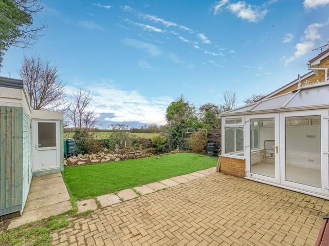 Another view of the rear garden area