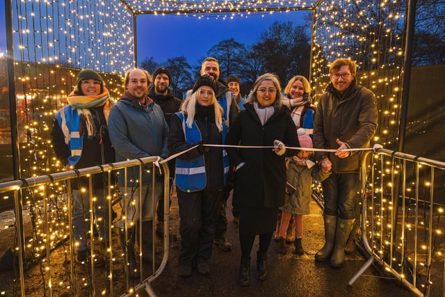 Staff joined Sughra Ahmed, MD of Peterborough Cultural Alliance, to open Nene Park's first ever Winter Festival on Friday December 1.