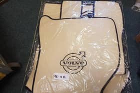 Goods with Volvo logos were among the items seized