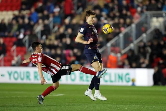 Hector Kyprianou in action for Posh at Exeter. Photo: Joe Dent/theposh.com.