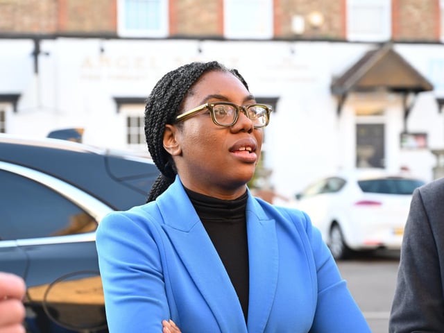Kemi Badenoch canvassing in Stilton.