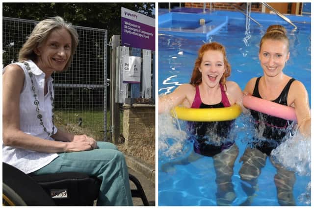 Campaigner Karen Oldale pictured alongside former pool lifeguards Courtney Hammond and Katrzyna Odrzywolek (image: David Lowndes)