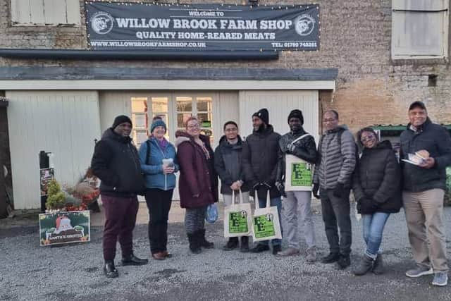 Students at Willow Brook farm