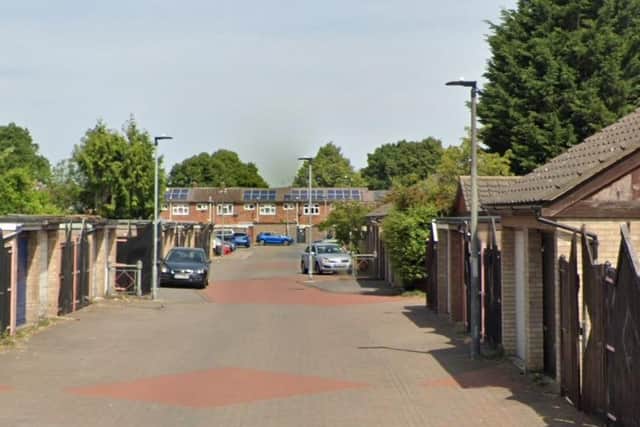 Police were called to Flore Close yesterday