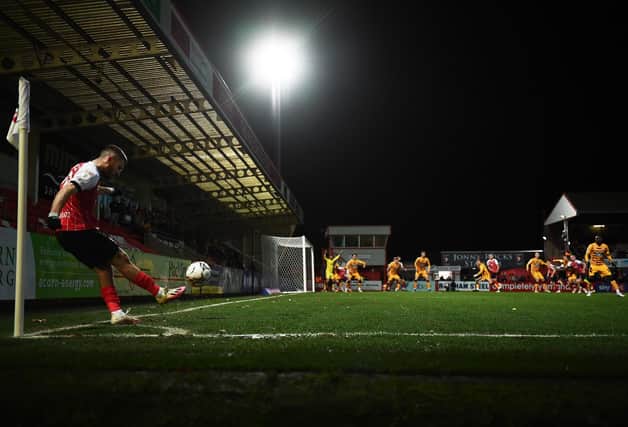 Cheltenham in action at the Jonny-Rocks Stadium. Photo: Harry Trump/Getty Images.