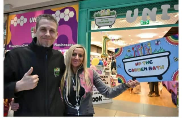 Peterborough's Up The Garden Bath founders Dave Poulton and Kez Hayes-Palmer