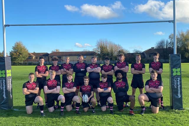 The Peterborough College rugby team