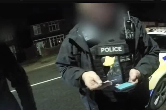 A still from the police bodycam footage.