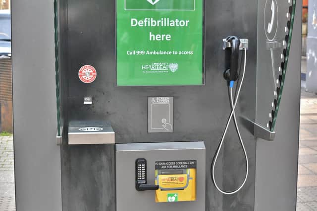 The new defibrillators could save a life in the city centre