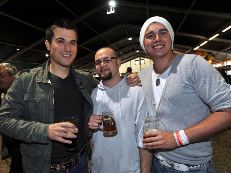August 2010 at the Peterborough Beer Festival on the Embankment