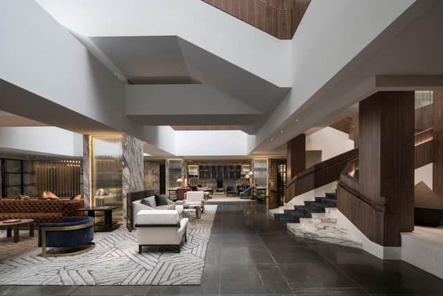 The lobby of the Four Seasons in Houston (photo: Don Riddle)