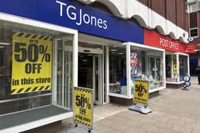 TG Jones in Bridge Street, Peterborough, is home to the city centre's Post Office but the service will end when the store closes next year