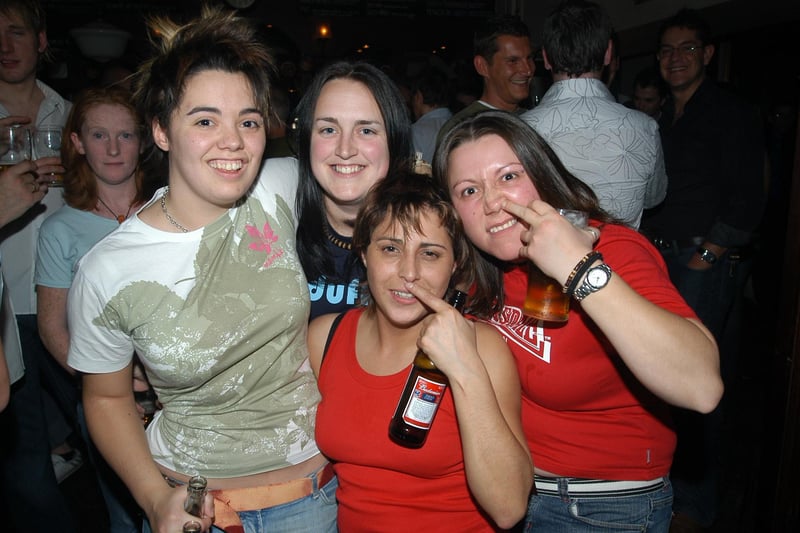 All smiles at Peterborough city centre pub HG’s 19 years ago