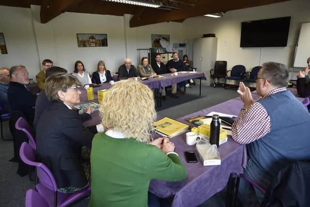 Farmers meeting Steve Reed MP at Park Farm, Thorney