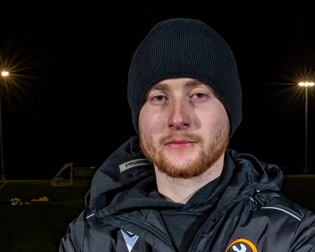 Dubbed England’s youngest football manager, Sammy Mould, 21, has been sacked as the Yaxley boss (image: SWNS)