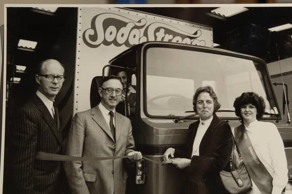 Stephen Bingham and staff at Soda Stream which had been in Morley Way, Woodston, Peterborough, until its closure in 2003.