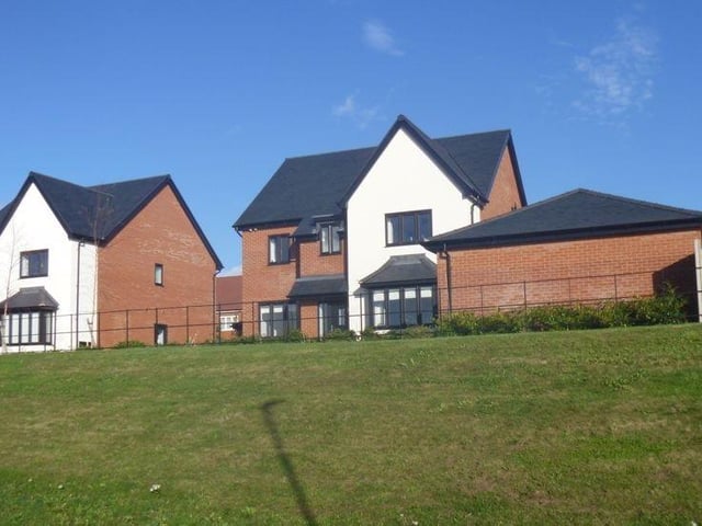 A view of the front of the house