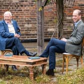 Prince William with Sir David Attenborough at the 2020 launch of the Earthshot Prize