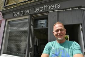 Joel Lewis who has closed down Designer Leathers in Queen Street, Peterborough, after 36 years.