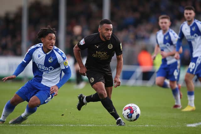Nathan Thompson in action for Posh. Photo: Joe Dent/theposh.com.