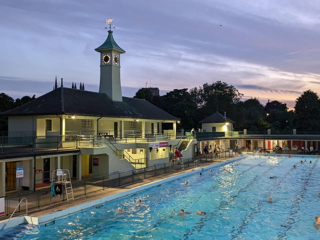 A second swim will be held this evening when the sun sets