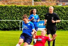 Action from Posh Women v Sheffield. Photo: Dave Mears