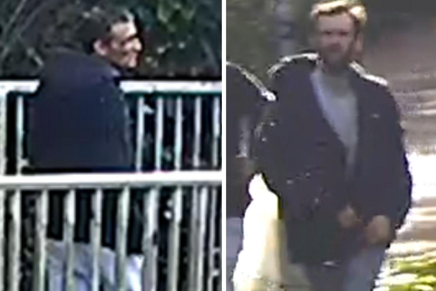 Police release images of two men they wish to speak to after three ...
