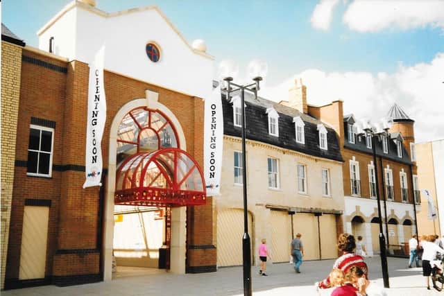 The Rivergate shopping centre was nearly ready to open when this picture was taken