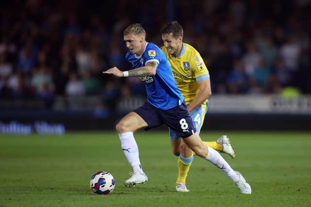 Jack Taylor of Peterborough United in action against Sheffield Wednesday. Photo: Joe Dent/theposh.com
