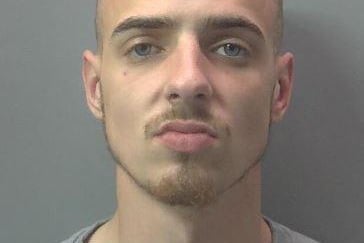 Callum Bell (24) of no fixed abode, was one of two men who launched an attack on a man in Peterborough, pulling a large knife out of his trousers in the assault.
Bell pleaded guilty to assault with intent to cause grievous bodily harm (GBH) alongside a charge of being in possession of an offensive weapon in a public place. He was jailed for four-and-a-half years