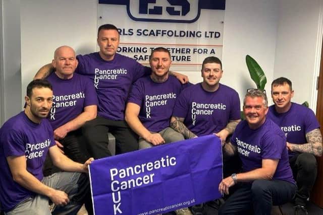 The skydivers who raised money for Pancreatic Cancer UK.