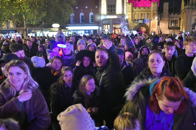 Christmas lights switch on in the City Centre  2022