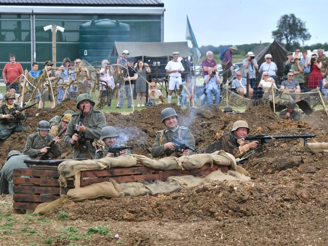 A re-enactment battle of the Normandy invasion was staged at the Crowland and Thorney 1940s weekend at Parm Farm, Thorney. The event celebrated the 80th anniversary of D-Day.