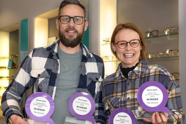 The Oculist with their four awards for Service Retailer of the Year,  Independent Retailer of the Year,  and the Stores you can't live without title plus the Who always gives service with a smile? award