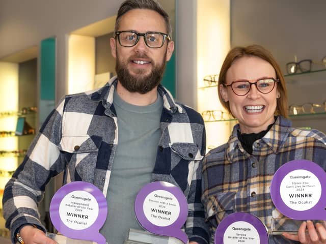 The Oculist with their four awards for Service Retailer of the Year,  Independent Retailer of the Year,  and the Stores you can't live without title plus the Who always gives service with a smile? award