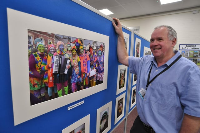 Andy Gutteridge at the Whittlesey Library exhibition
