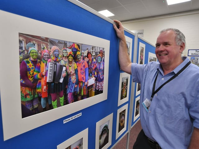 Andy Gutteridge at the Whittlesey Library exhibition