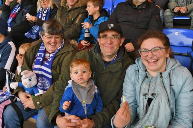 Posh fans at the Wycombe match.