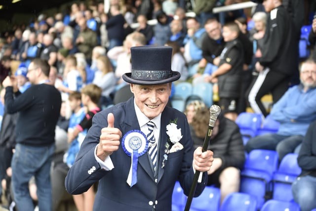 Posh fans pics at the Port Vale game.