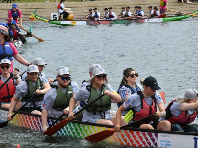 Crews take to Peterborough Rowing Lake at Thorpe Meadows.