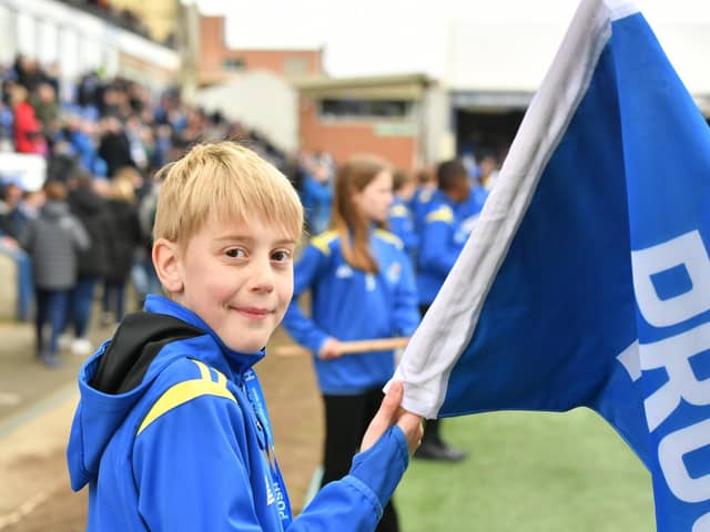 A Posh fan at the Bolton match last weekend. Photo David Lowndes.