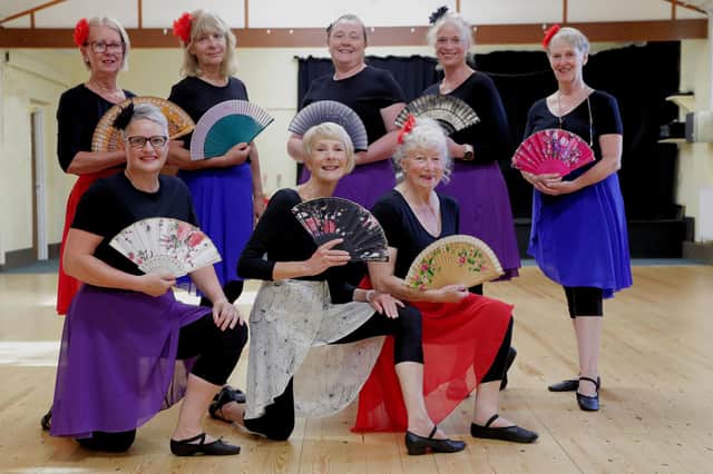 The Silver Swans, back row, left to right: Teresa Dawson, Audrey Cater, Carys Dale, Elaine Ellis and Frances Blanks. Kneeling, left to right, are Pauline Boyd, Barbara Wraith (Silver Swans Licensee) and Julie Smith (image: Michael Dawson).