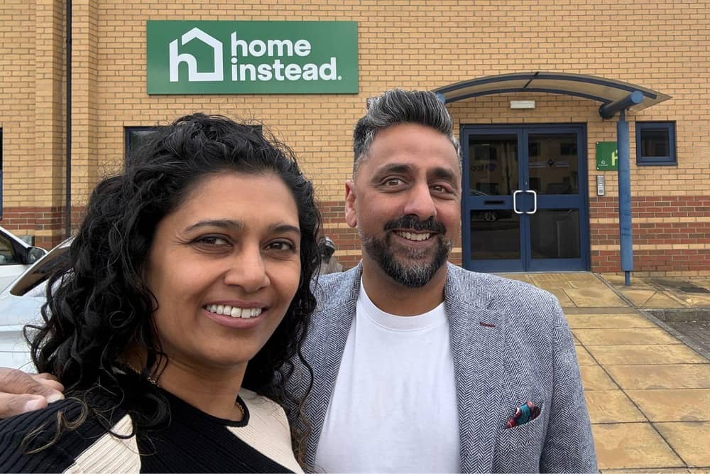Krupa and Jitin Topiwala, owners of Home Instead Peterborough, Oundle and The Deepings