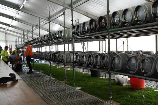 With some 1,300 casks of beer on-site. the festival estimates it will be able to serve a whopping 56,000 pints of cask conditioned ales (image: Billy Windsock).